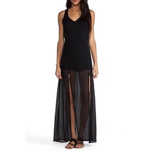 RVCA Glenn Racerback V-Neck Dress - Black NWT